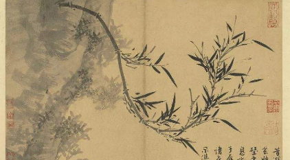 元代词曲代表人物生平简介：吴镇，精书法与工诗文