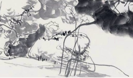 《水木清华图》：清代画家朱耷所绘，现藏于南京博物院