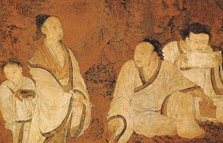 《授经图》：隋代画家展子虔所作，唯一存世的两幅作品之一