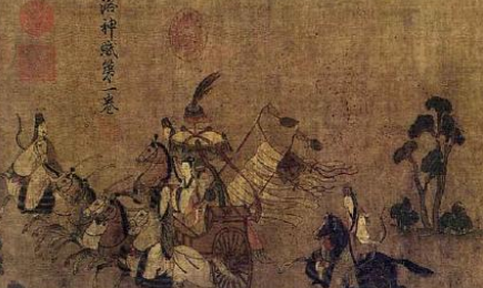 《授经图》：隋代画家展子虔所作，唯一存世的两幅作品之一