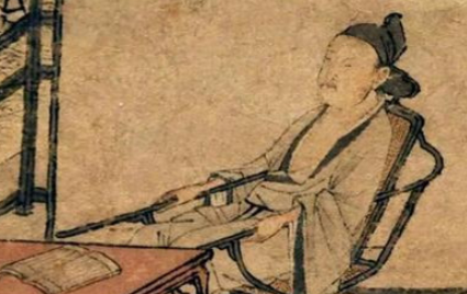 明代画家仇英《柳下眠琴图》简介 现藏于上海博物馆
